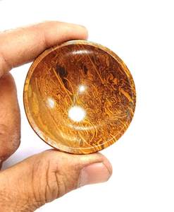 Plateau en cristal Jasper Mariam Bol en pierre précieuse sculpté à la main avec calligraphie Idéal pour la décoration intérieure ou l'affichage Feng Shui - Product Image 2