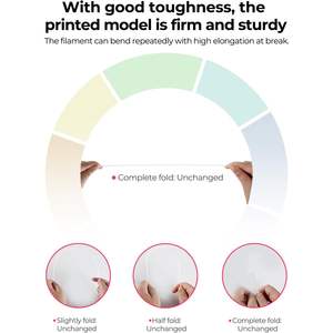 Filamento para Impresora 3D Creality PETG 1.75mm 2kg Negro Blanco Paquete de Alta Precisión Resistencia Sin Olor - Product Image 4