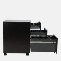 En stock, armoire métallique à 3 tiroirs, armoire à dossiers avec serrure à code
