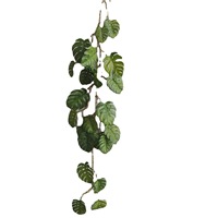 C-371 nordique ameublement modèle en caoutchouc souple tortue dos plantes vertes rotin feuilles vigne artificielle décorations de Table de mariage