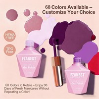 Vernis à ongles en gel TPO HEMA Free de haute qualité, collection de 68 couleurs, logo personnalisé, marque privée, vernis à ongles en gel aux couleurs super riches