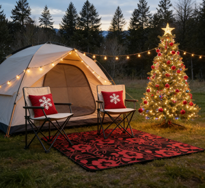 Tapis de camping portable écologique, imperméable, résistant à l'humidité, durable, élégant, pour l'extérieur, la plage et les voyages - Product Image 1