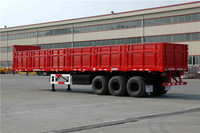 Semi-remorque à ridelles latérales 3 essieux 60 tonnes 40 pieds pour transport général de marchandises en vrac