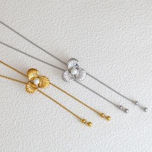 Trendy 2026 Charm <b>Necklaces</b> Hypoallergenic Jewelry 316l Stainless Steel 18k PVD <b>Gold</b> Plated <b>Pearl</b> Cloves <b>Necklace</b> for Women - Product Image 4