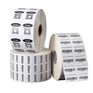Маслостойкая этикетка штрих-кода с верхним покрытием 4x6, термоэтикетки, печатная бумага
