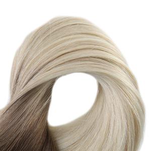 <span class=keywords><strong>Clip</strong></span> di colore ombre dei capelli umani vergini doppio disegnato di migliore qualità sulle estensioni dei capelli capelli a consegna rapida - Product Image 3
