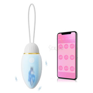 सेक्सबे मूल डिजाइन डबल ढाल डिजाइन फैशन अंडे 10 आवृत्ति कंपन हाथ रस्सी पोर्टेबल ऐप नियंत्रण सेक्स खिलौने - Product Image 5
