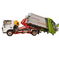 Camion à ordures intelligent ISU ZU 7m³ à compression, camion compacteur de déchets intelligent, vente directe d'usine