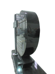 หินแกรนิตแกะสลักรูปหัวใจสีดำ หินแกะสลักรูปหัวใจสีดำ หินแกรนิตแกะสลักรูปหัวใจสำหรับหลุมศพ - Product Image 6