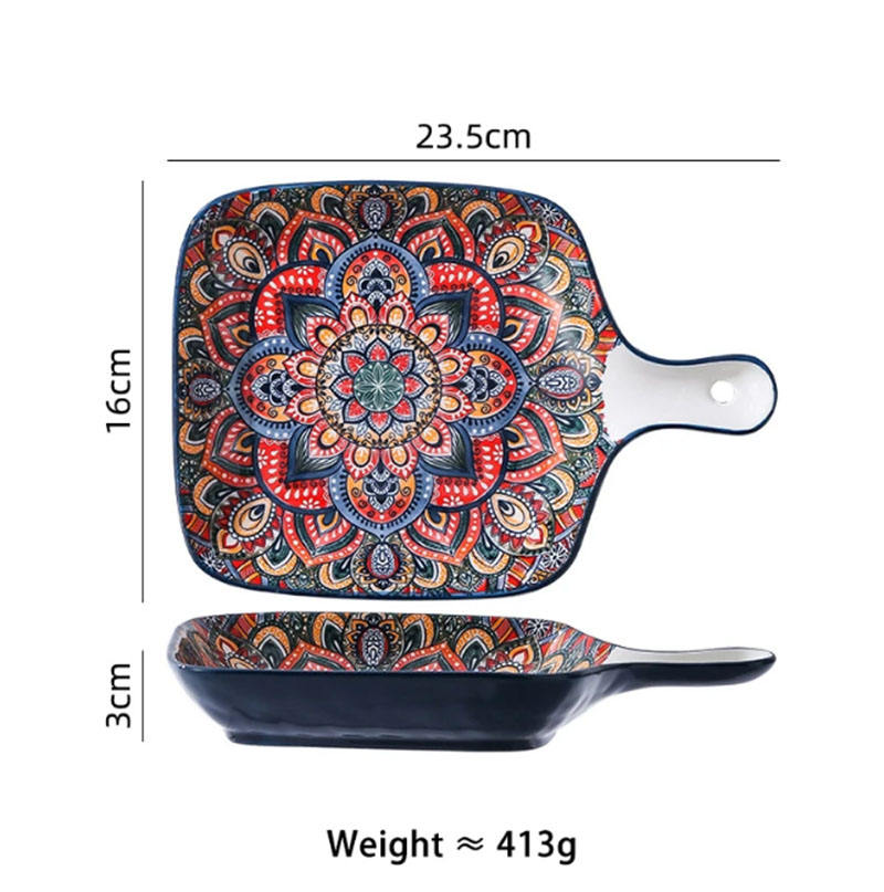 จาน9in พร้อมที่จับ