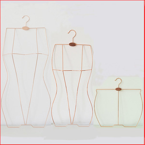 महिला शरीर सूट धातु हेंगर गोल्डन ब्लैक स्टोरेज हैंगर को स्विमसूट बिकनी बॉडी शेपर लिंगरी स्टोर डिस्प्ले हुक स्टैंड - Product Image 6