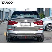 Diffuseur arrière en fibre de carbone G01 X3 F97 X3M avec éclairage, lèvre de pare-chocs arrière, kit carrosserie pour BMW G01 X3 F97 X3M, pièces automobiles