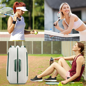 Bolsa de Tenis y Pickleball Multifuncional Impermeable 600D 30-40L, con Compartimentos Separados para Zapatos y Cierre de Cremallera, Superventas - Product Image 3