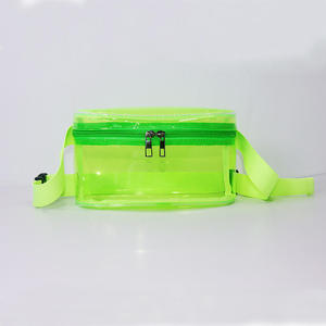 Sac banane unisexe imperméable de haute qualité, transparent, holographique, réfléchissant au laser, avec fermeture éclair en PU, pour l'extérieur - Product Image 3