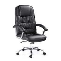 Chaise de bureau exécutive ergonomique moderne en cuir synthétique, inclinable, avec accoudoirs réglables et appui-tête, pour la maison, la conférence, le bureau et l'ordinateur