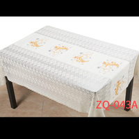 Nappe de table en PVC plastique imprimé, motif feuilles gaufrées, design moderne et luxueux, imperméable, en rouleau, pour la décoration de cuisine, les mariages et les événements