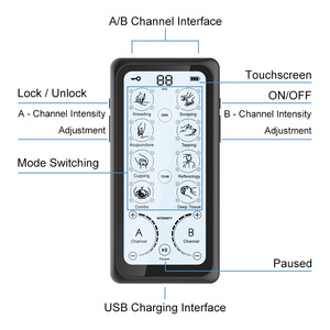 Portable Touch Screen Customized Modes Electric Therapy EMS <strong>Massager</strong> Tens Unit Electronic Pulse <strong>Massager</strong> Tens <strong>Massager</strong> Tens Unit - Product Image 5