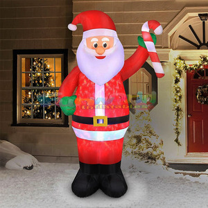 Inflable <span class=keywords><strong>para</strong></span> exteriores, inflable de navidad, Papá Noel y muñeco de nieve - Product Image 2