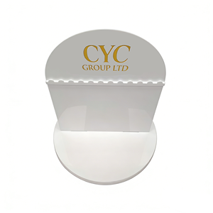 Exhibidores de <span class=keywords><strong>Collares</strong></span> de Acrílico Blanco, Diseño Personalizado, Venta al Por Mayor de Fábrica, Exhibidores de Joyería de Acrílico - Product Image 4