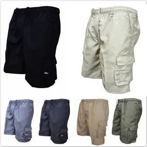 Men Casual Cargo Shorts Summer Outdoor Overall Sports Shorts Multi-pockets Hiking Shorts Custom Logo Designer Loose Light Woven