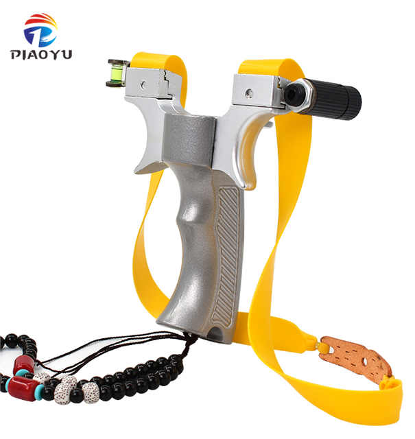 Alloy Handle Fast Pressing Slingshot Outdoor Clip Outdoor Hunting and Shooting Slingshot