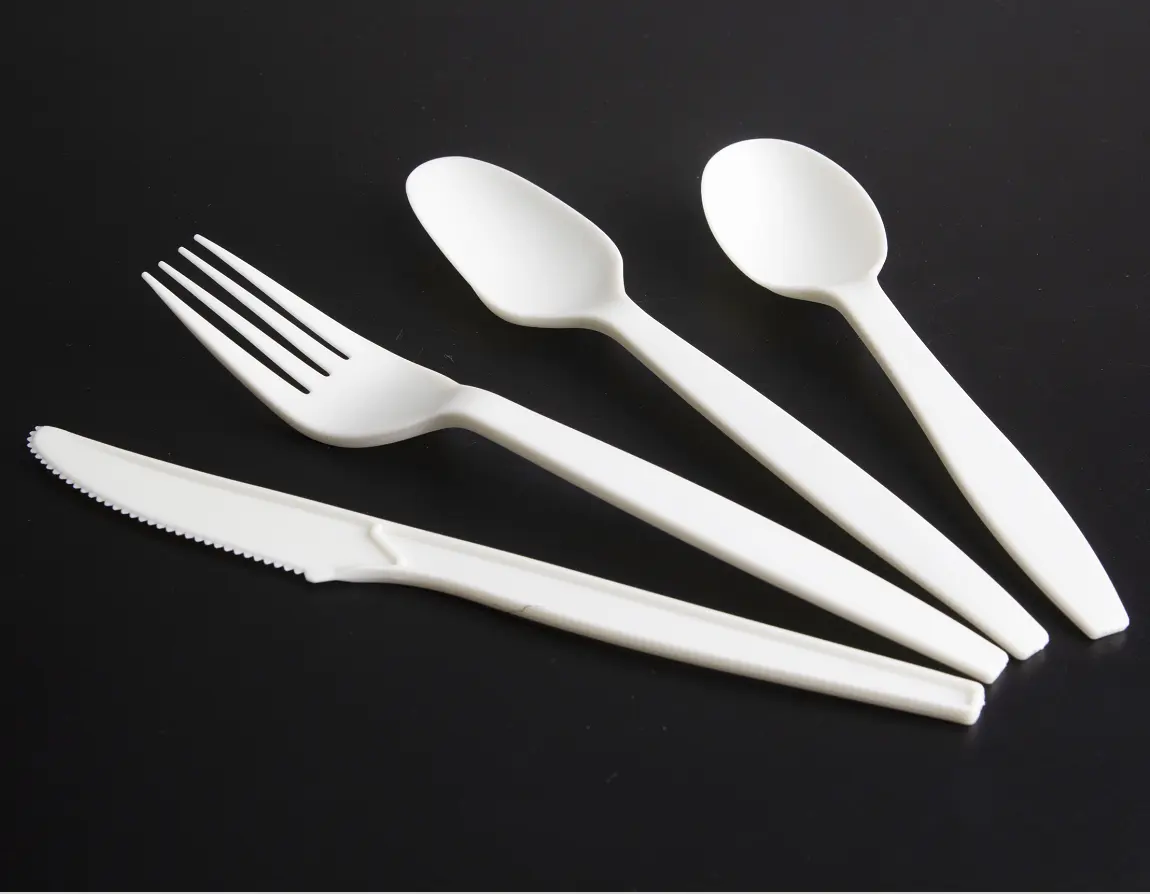 7 zoll Forks und Knives Eco Friendly Suppliers Environment Compostable Heavy Duty CPLA Cutlery