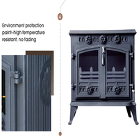 Poêle à bois intérieur domestique Poêle à bois Four de chauffage Cheminée à bois