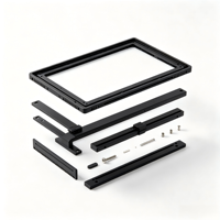 Support d'écran numérique E Ink en aluminium massif usiné CNC, revêtement noir, pliable et réglable, pour bureau