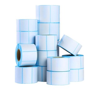 Rouleaux thermiques adhésifs vierges personnalisés 50x25mm, autocollants pratiques pour codes-barres, pour marquage industriel - Product Image 3