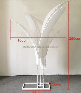 Nguồn Cung Cấp Đám Cưới Led Lông Đường Dẫn Cây Cọ Đường Hướng Dẫn Cây Chuối Lá Cho Đám Cưới Lối Đi - Product Image 2