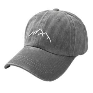 Gorra de Béisbol de Algodón Lavado con Bordado de Montaña, Unisex, Protección Solar para Exteriores - Product Image 5