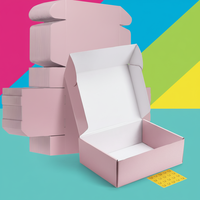 Boîtes d'emballage en carton ondulé réutilisables imprimées sur mesure avec gaufrage pour cadeaux, t-shirts, compléments alimentaires