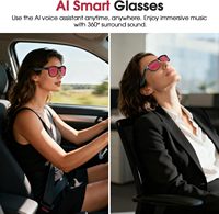 Lunettes Intelligentes GV-90 UV400 3D (Verres Vert Magenta) avec Teinte de Lentille Réglable Électroniquement, Étanchéité IP67 5.4, Fonction Push