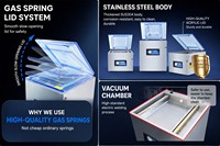 Machine d'emballage sous vide industrielle commerciale automatique pour briques de riz, viande et autres produits alimentaires, avec chambre de scellage