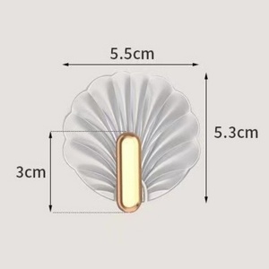Acrylic Transparent <b>Hook</b> Strong Adhesive Kitchen Living Room Bathroom Wall Multifunctional Towe Key Clothes Hats Storage - Product Image 5
