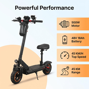Scooter Todoterreno de Alta Potencia, 45 km de Autonomía, Ligero, 48V, Plegable, Scooter Eléctrico de Dos Ruedas - Product Image 3