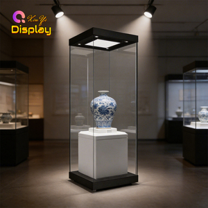 <span class=keywords><strong>Vitrine</strong></span> d'exposition autoportante de luxe pour centre commercial et musée avec <span class=keywords><strong>verre</strong></span> trempé éclairé par LED, vision panoramique à 360° sans <span class=keywords><strong>angle</strong></span> mort - Product Image 3