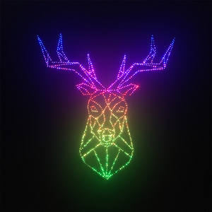 All'ingrosso Custom RGB LED in fibra ottica da parete Art-decorazioni in tela <span class=keywords><strong>animali</strong></span> con telecomando che cambia colore - Product Image 4