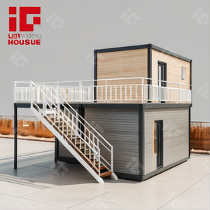 Petite <span class=keywords><strong>maison</strong></span> et immeuble d'appartements modernes préfabriqués Maisons containers contemporaines <span class=keywords><strong>Maison</strong></span> <span class=keywords><strong>de</strong></span> camp préfabriquée - Product Image 1