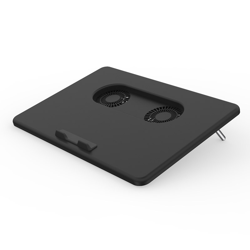 Охлаждающая подставка COOLCOLD для игрового ноутбука 17 дюймов с двумя вентиляторами и светодиодным экраном, 1500 об./мин.