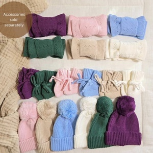 Diadema con lazo <span class=keywords><strong>de</strong></span> gran tamaño para accesorios para el cabello <span class=keywords><strong>de</strong></span> recién nacido, turbante <span class=keywords><strong>de</strong></span> punto con lazo para niñas, diademas anchas y cálidas <span class=keywords><strong>de</strong></span> ganchillo - Product Image 4