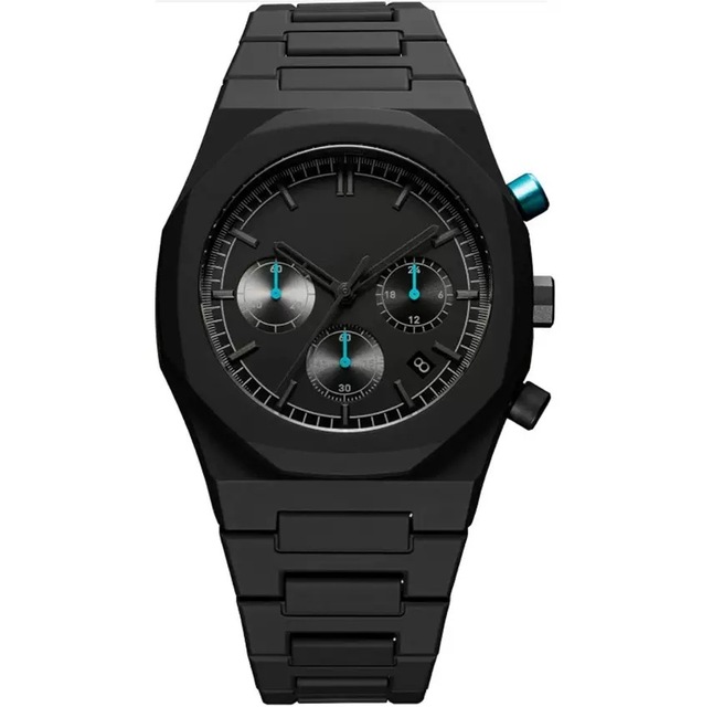 Multifunction Chronograph VD53 Quartz Movement Custom Logo Arabic Color Dial Polycarbon Men Polycarbonate Matte Oil Wrist Watch