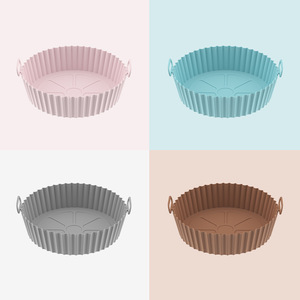 Plaque de cuisson en silicone antiadhésive de 7 pouces, résistante aux hautes températures, pour friteuse à air, cuisine domestique - Product Image 4