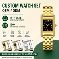 Ensemble de montres-bracelets en strass personnalisées pour femmes, montres de luxe, Relojes De Lujo, montres pour femmes avec votre logo