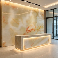 Dalle de marbre naturel résistant aux rayures, décoration murale de salon, veines de marbre, écologique, durable pour villa
