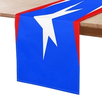 Chemin de table personnalisé avec drapeau de Porto Rico, en polyester, optimise l'effet visuel de la salle à manger tout en protégeant la surface de la table