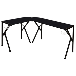 Bureau d'ordinateur de club de jeu en gros, table de course en forme de L, lumières led rvb, configuration de jeu, bureau d'angle avec USB pour pc - Product Image 5