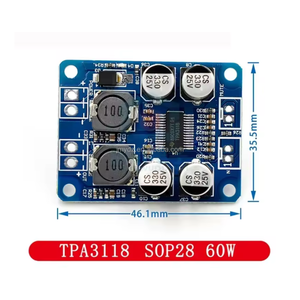 Módulo de placa amplificadora de Audio Digital TPA3118, versión <span class=keywords><strong>Mini</strong></span>, 60W, 30W, Mono, Kits de desarrollo de amplificador de potencia, 2 unidades - Product Image 4