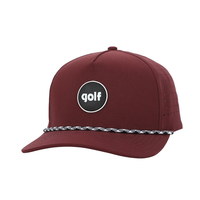 Sombreros de camionero de ala curva Snapback a prueba de agua de poliéster verde cuerda perforada con agujero cortado con láser de 5 paneles en blanco personalizado con soporte para camiseta