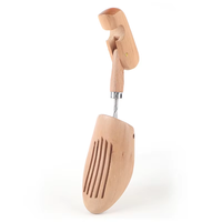 Embauchoirs en bois de lotus, support réglable, forme de chaussure fixe, étire-chaussures